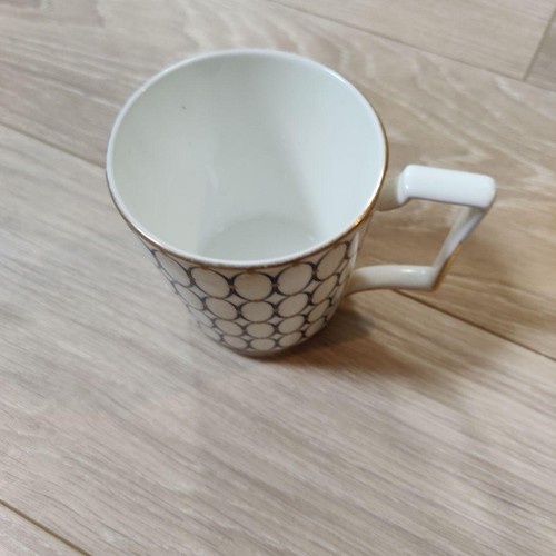 Wedgwood Renaissance Gold Mug Blue Fine Bone China 10oz Used - Picture 4 of 7