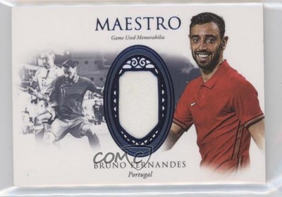 2022-23 Unique World Football Maestro Relics Sapphire 4/10 Bruno Fernandes 00y0