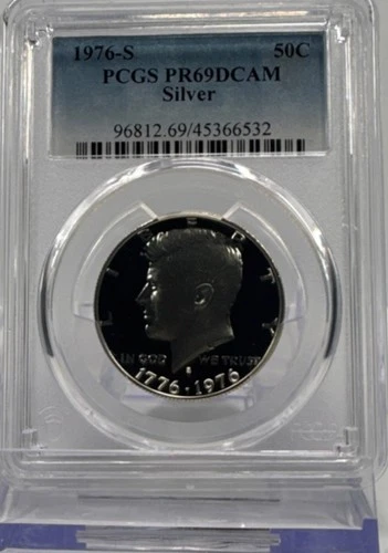 1976-S Kennedy Half Dollar PCGS PR69DCAM Silver Proof San Francisco