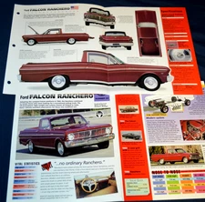 1965 Ford Falcon Ranchero Original Poster Brochure Specs Info 65