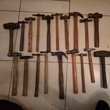 X 19 Selection Of Vintage Hammers ,Vintage Rare Some Antiques 1907 Good Handles