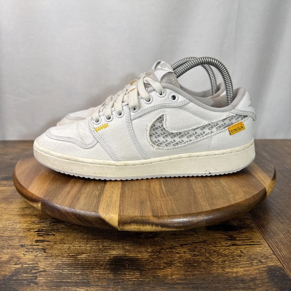 Jordan 1 KO Union LA Zapatos Para Hombre Talla 7 Atléticos Baloncesto Blanco Gris Raro Foto 3 de 4