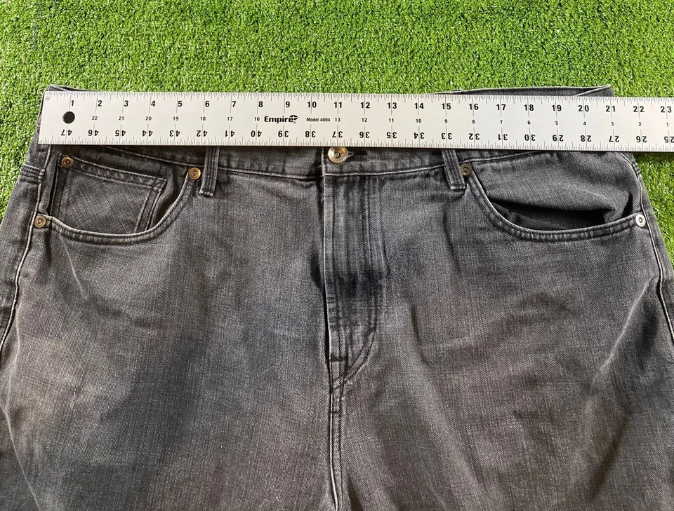 Pantalones Cortos de Denim Sueltos Vintage Sean John Para Hombre 42 Negros Largos Hip Hop Grunge Y2K Foto 4 de 4