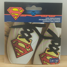Superman Embroidered Shoe Embellishments S Lo...