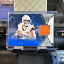 2026 Topps Flagship Bo Nix Player-Worn Memorabilia Jersey Relic #030/150