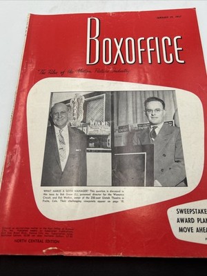 Boxoffice Magazine January 19 1957 Vintage Motion Picture Industry Magazine