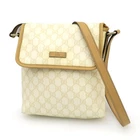 Gucci — Gucci GG 223666 Canvas Ivory Shoulder Bag #SAB16390