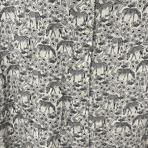 Jane & Delancey Women's Large Black White Zebra Novelty Print Button Down Top - Bild 2 von 6