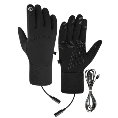 USB-beheizte Handschuhe, 1 Paar, warme Plug-in-atmungsaktive Screen-Touch-Winter