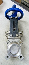 💥DAVIS VALVE 2-1/2" CLASS 150PSI GATE SS304 FIG 59CE KNIFE GATE VALVE 230°F