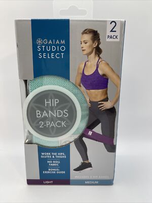 GAIAM STUDIO SELECT HIP BANDS PACK SET LIGHT MEDIUM *BRAND NEW*