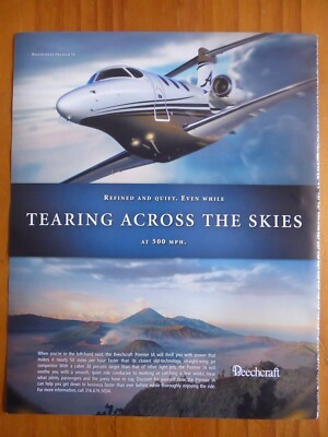 6/2007 PUB RAYTHEON BEECHCRAFT PREMIER IA BUSINESS AIRCRAFT ORIGINAL ANZEIGE