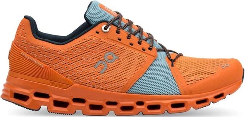 On Cloudstratus Running Shoes Womens 8.5 Cork Fawn Pink Orange