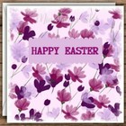 Happy Easter Greeting Card Spring Flowers, Beautiful floral card Handmade
