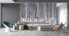3D Winter Woods Snow Wallpaper Wall Mural Removable Self-adhesive Sticker 15