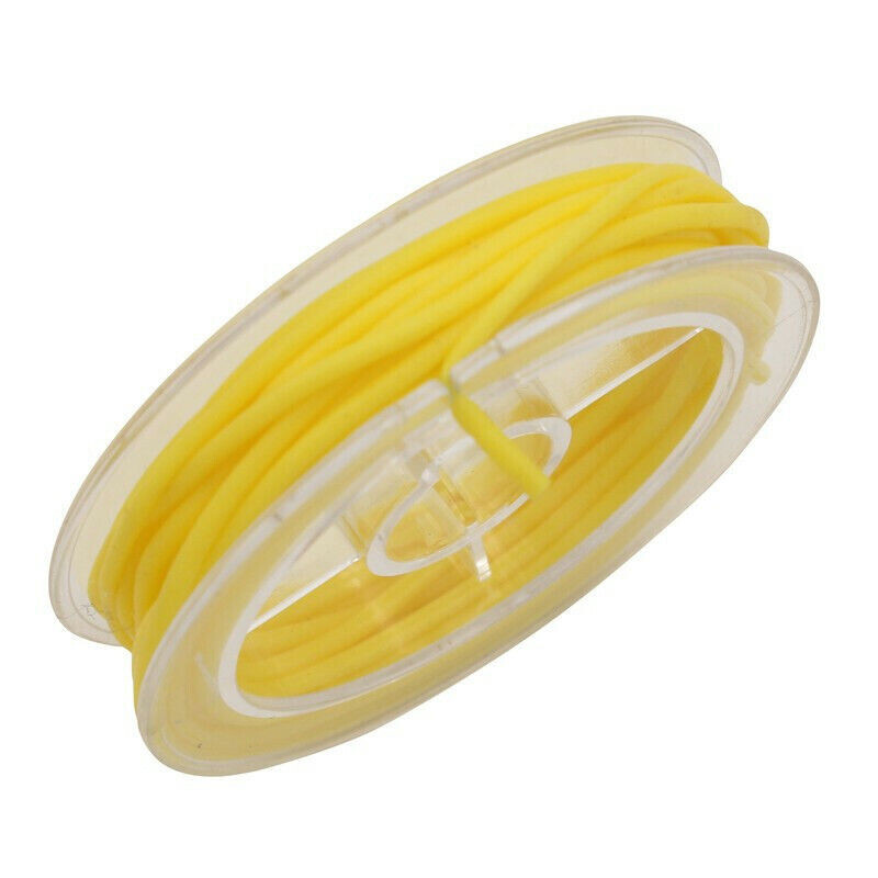 Corde Et Feuilles En Caoutchouc Pour Digue Dentaire - 1 Pièce - 3.1m X 1.8mm - Jaune