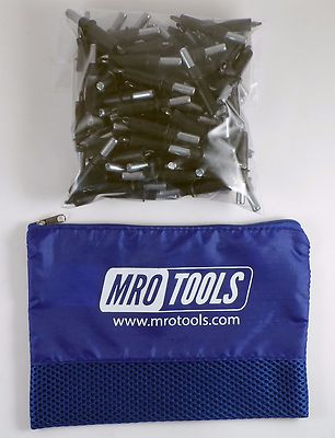 25 Pack 3/16 Cleco Fasteners With Mesh Bag - Sheet Metal Clamps For Auto Body & Aircraft - View #4