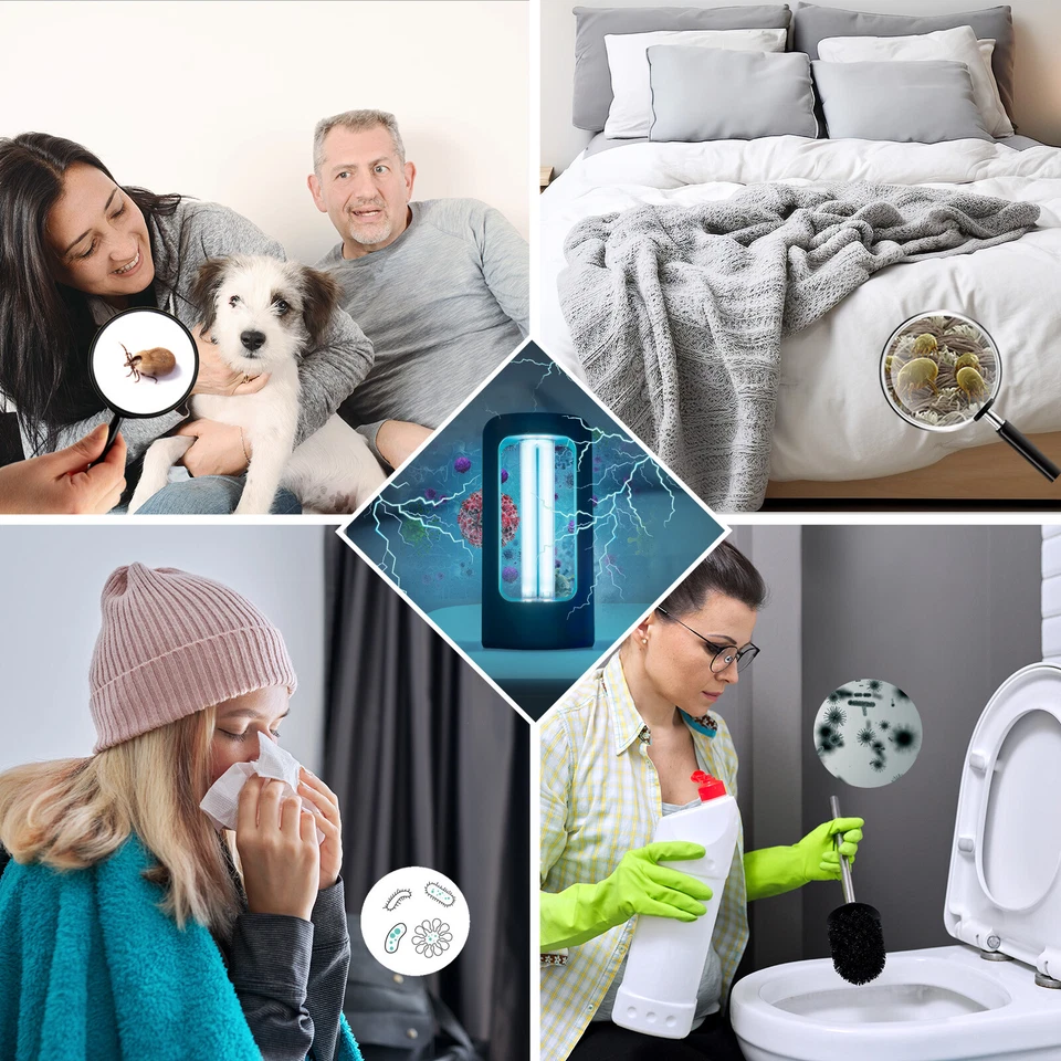 42W Portable UV Sanitizer Light W/Remote Control Timer Home Ozone Free Upgraded - Image 3 of 4