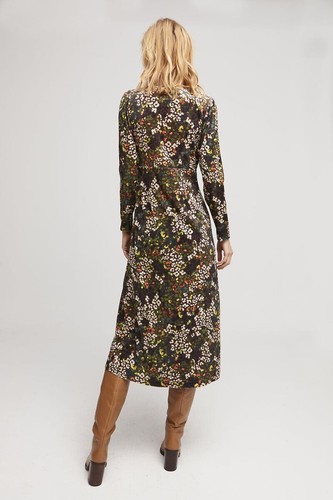 NEU ALDO MARTINS Anthropologie Gr. L Samt Midi Herbst Landhaus Kleid - Bild 2 von 16