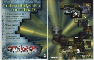 omikron the nomad soul PC RPG Video Game Art 1999 Vintage Print Ad/Poster Rare 