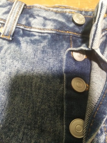 Wild Fable Women's Size 0 Highest Rise Medium Wash Distressed Jean Shorts - Picture 4 of 11