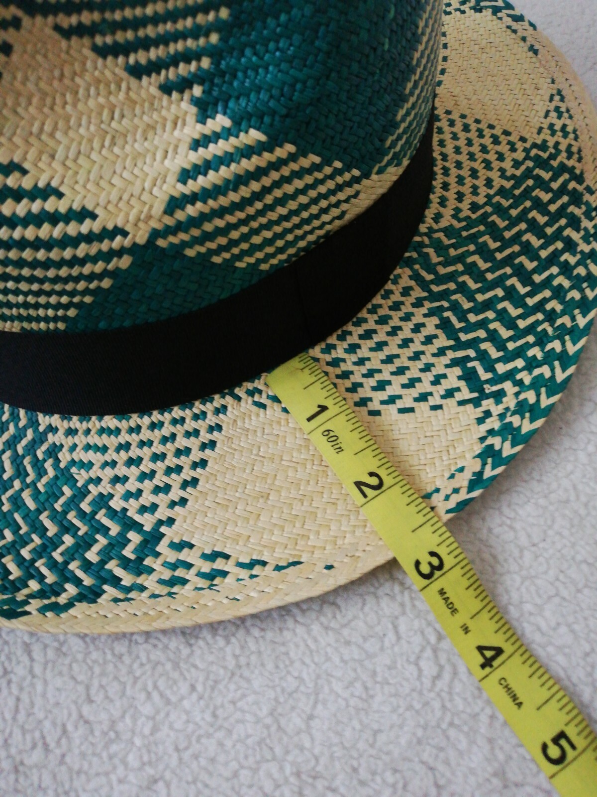 GENUINE ECUADOR HAT PANAMA HAT 100% TOQUILLA STRAW LARGE 60Cm CLASSIC