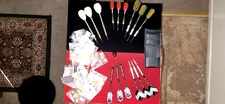 Five sets of throwing darts dozens of parts flights and tips