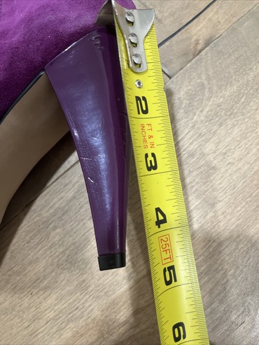 Steve Madden Purple Suede Booties With Heel - Picture 5 of 5