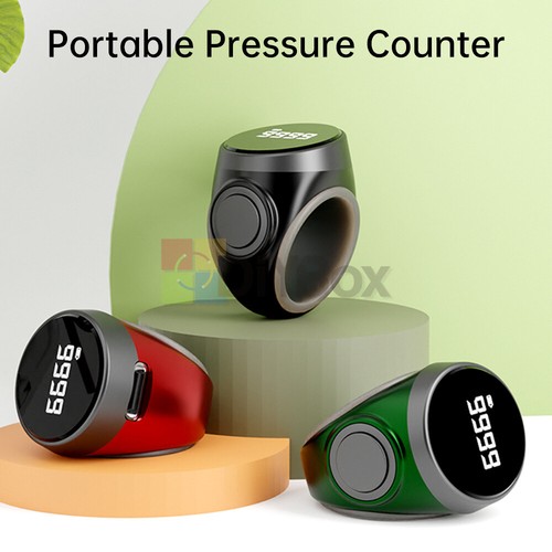 Digital Tasbih Tally Digital Counter for Muslims Tasbeeh Zikr Ring Adjustable - Picture 3 of 26