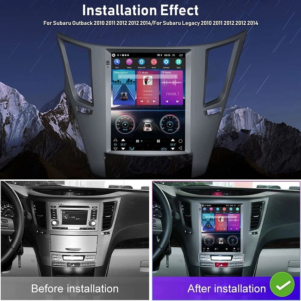 For 2010-14 Subaru Outback Legacy CarPlay Android Car Radio Stereo GPS Navi 1pcs - 第 10 张/共 12 张