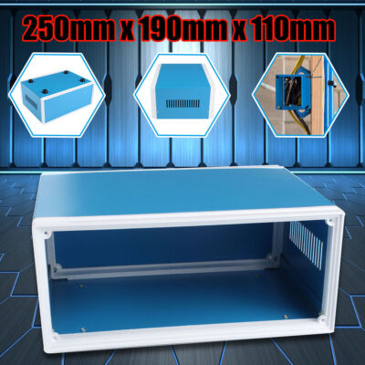 Electronic Enclosures DIY Project Box Metal Junction Case 9.84 x 7.48 x 4.33inch
