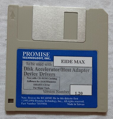 PROMISE EIDE MAX Enhanced 3.5'' Diskette Accelerator Host Adapter Device Drivers