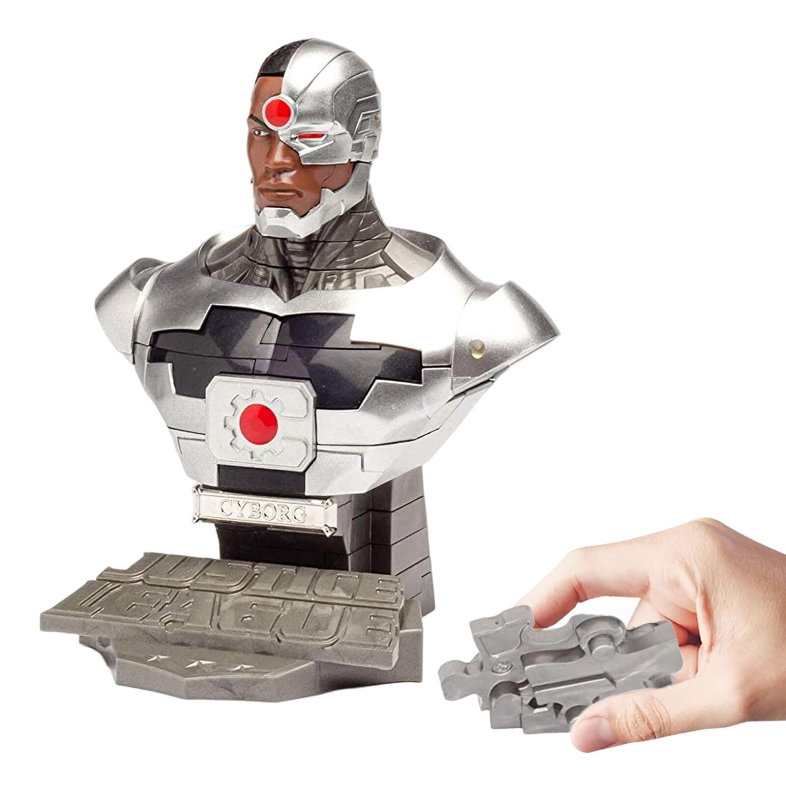 Eaglemoss DC Cyborg 72 Piece 3D Jigsaw Puzzle | Solid Color Brand New