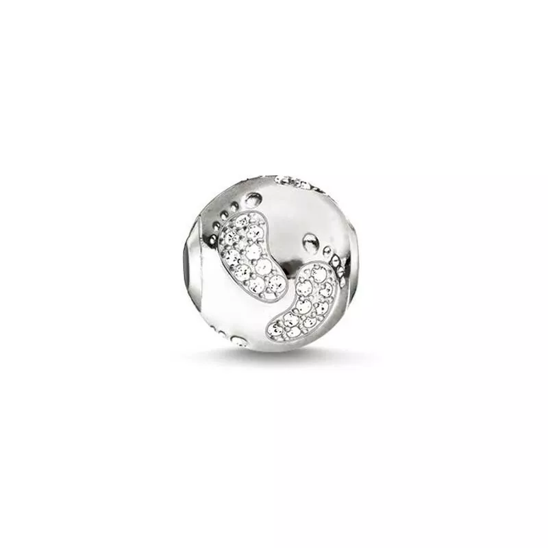 Baby feet charm best sale bracelet