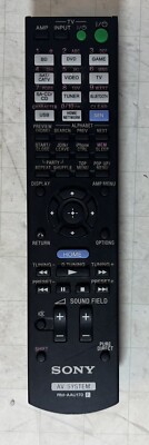 Sony RM-AAU170 AV Receiver Remote STR-DE STR-K STR-DG Tested Working OEM Ship
