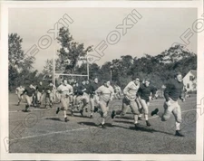 1939 Yale Bulldogs Football Junior Varsity Squad First Practice Press Photo