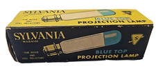 SYLVANIA PROJECTOR LAMP BLUE TOP DDB 120v 700w 1960s Box