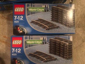 Lot of 2 NEW Lego Sets 4520 World City 9V Curved Railroad Train Tracks -SEALED- | eBay