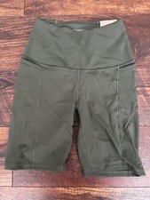 NEW Calia Green High Rise Bike Shorts 7  Inse...