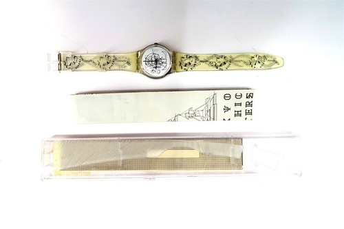 NUEVO Reloj Swatch GRAPHICKERS GK208 de Tachibana 1995 con estuche, impresión y papeles - Imagen 12 de 16