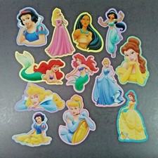 Set of 12 Disney Princess Series 2 Sandylion Prism Vending Machine Stickers 4x3