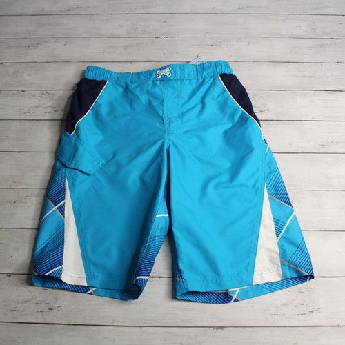 Op Boy's Board Shorts Swim Trunks Size XL 14 16 Swimwear Blue - Picture 2 of 6