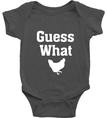 Toddler Kids Tee Youth T-Shirt Baby Bodysuit Funny Pet gift Guess What Chicken - Picture 28 of 30