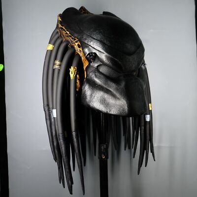 AVP Alien Predator Helmet Movie Costume Detachable Face Plate Halloween Cosplay