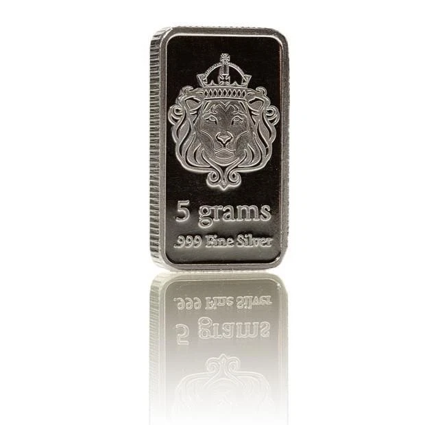 Barra de plata de 5 gramos - Scottsdale Mint 5 g barra de lingotes de plata #A154
