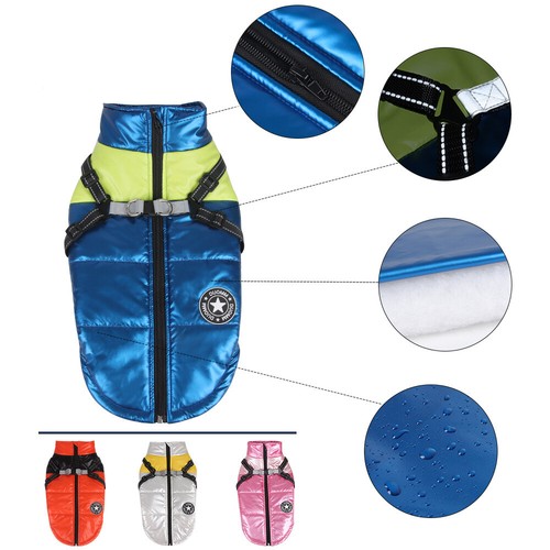 Winter Pet Dogs Clothes Warm Jacket Coat Waterproof Clothing Outdoor Reflective - Bild 6 von 28