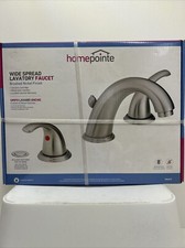 HomePointe Lavatory Faucet, 2 Handles, with drain, Brushed Nickel
