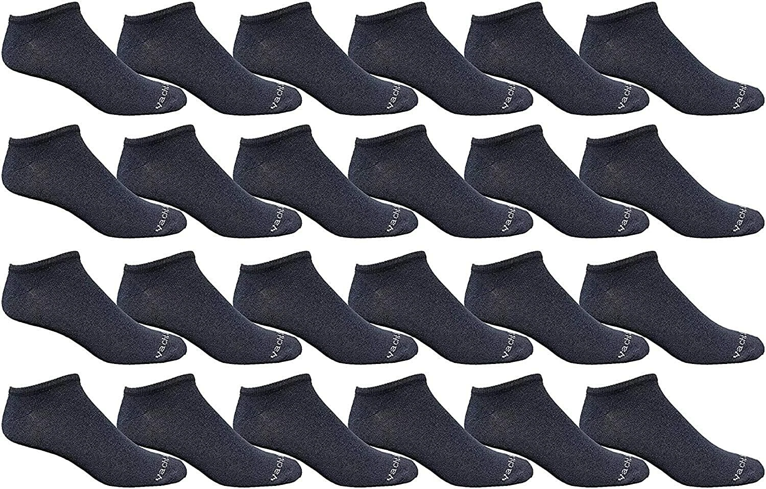 12 Pack Wholesale Boys & Girls Cotton Shoe Socks Size 6-8, Ankle Socks (Navy)