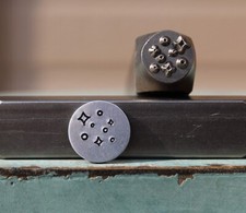 SUPPLY GUY 8mm Multi Star Cluster Metal Punch Design Stamp SGCH-560