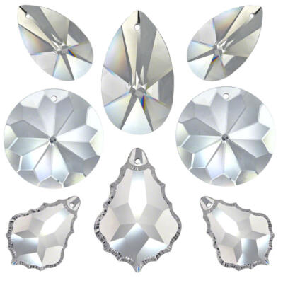 8tlg.Regenbogenkristall Set 38-50mm Crystal 30%PbO ~ Feng Shui Suncatcher
